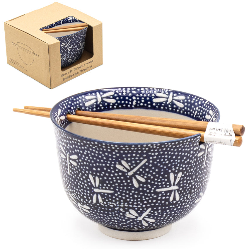 Bowl With/Chopsticks - 18fl. oz. / 5"D x 3.75"H