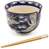 Bowl With/Chopsticks - 18fl. oz. / 5"D x 3.75"H