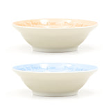 Japanese Kids Bowl Set Giraffe, Elephant, Blue & Pink - 4.5"D x 1.25"H