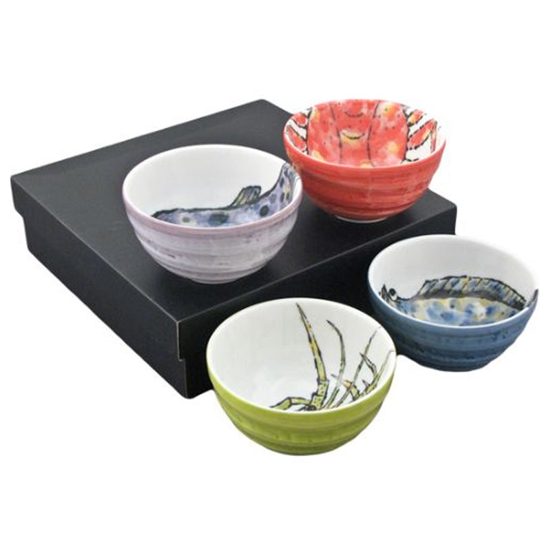 5.25"Dx3"H BOWL 4pc (ast)