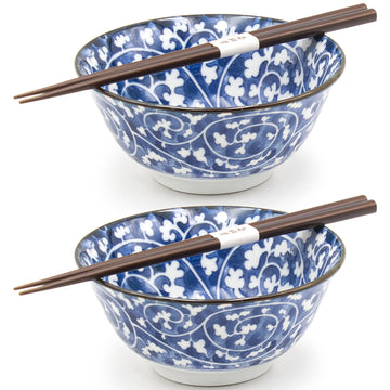 2pc Bowl Set With / Chopsticks