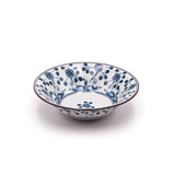 Porcelain Smll Bowl Set - 5pc / Bush Clover Pattern Flower / 4.65"D x 1.35"H