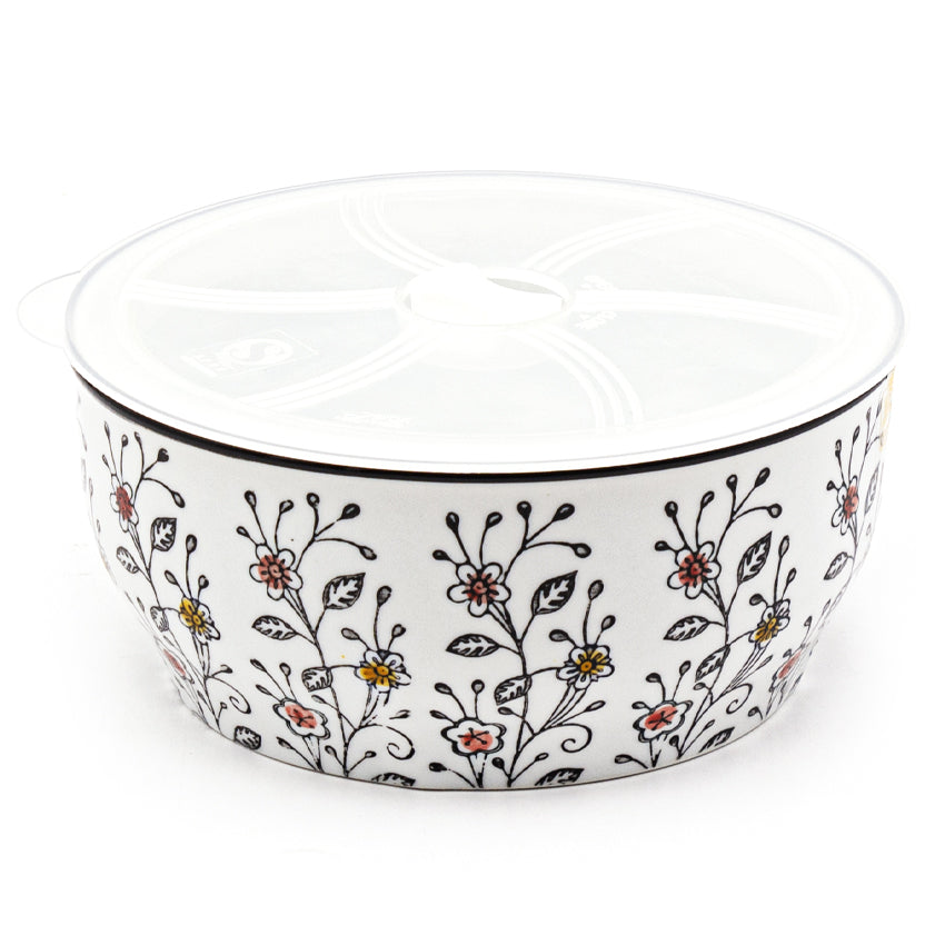 7"Dx3.25"H Bowl With/Lid