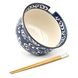 Bowl with Chopsticks - 6"D x 3.85"H