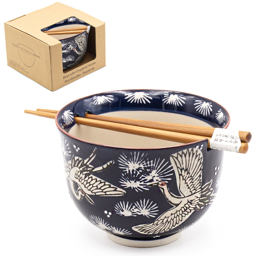 Bowl With/Chopsticks - 18fl. oz. / 5"D x 3.75"H
