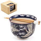 Bowl With/Chopsticks - 18fl. oz. / 5"D x 3.75"H