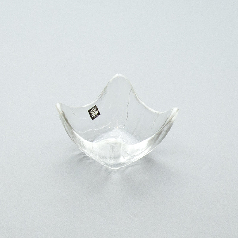 BOWL GLASS Sq 3"Sqx1.5"H (cl)