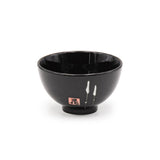 Japanese Bowl With Chopsticks 4pc Set 4:4 - Bowl : 4.25"D x 2.5"H / Chopsticks : 9"L