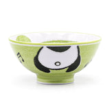 4.25"Dx2"H RICE BOWL panda (gn)