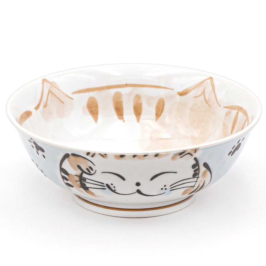 7.5"D x 2.75"H BOWL Aqua Cat 34oz (bu)