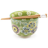 Bowl With/Chopsticks - 18fl. oz. / 5"D x 3.75"H