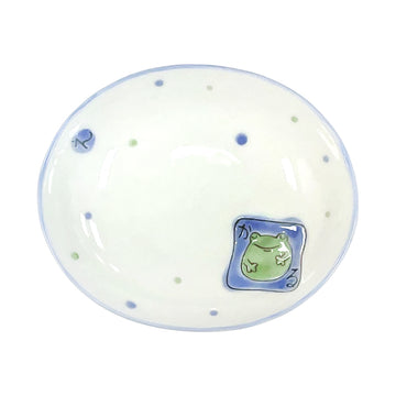Japanese Oval Small Bowl - 4.35"L x 3.65"W x 1"H