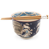 Bowl With/Chopsticks - 18fl. oz. / 5"D x 3.75"H