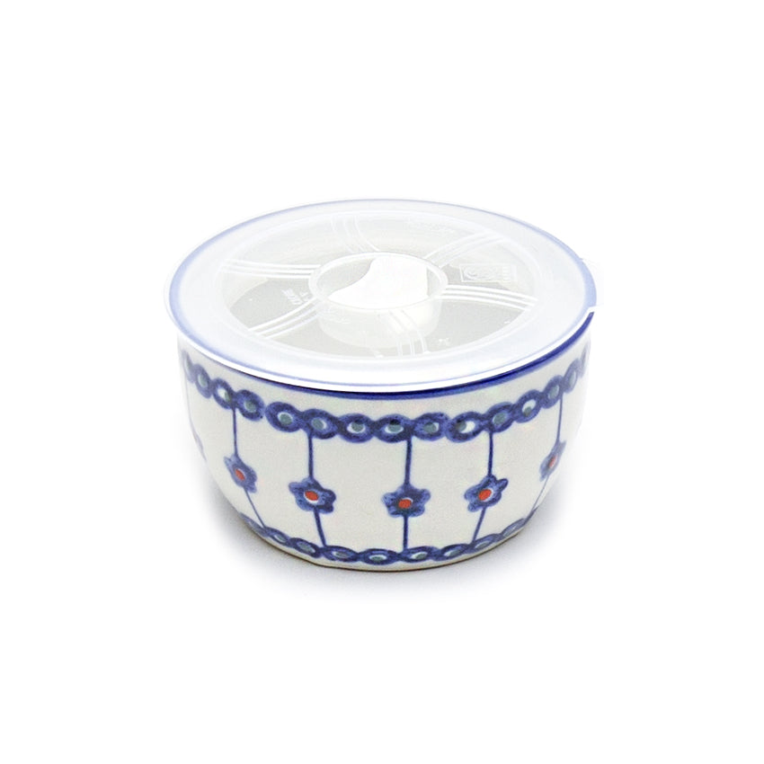 BOWL W/PL LID 4"Dx2.5"H 2pc/set