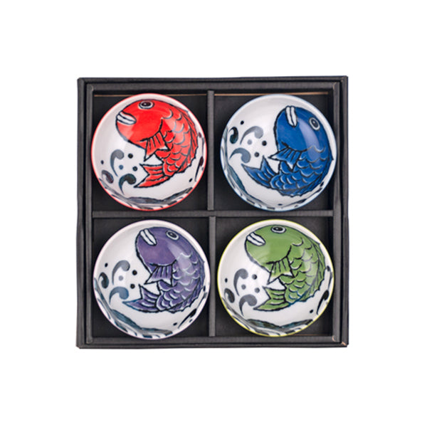Japanese Bowl 4pc Set - 3.65"D x 1.2"H