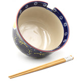 Bowl with Chopsticks - 6"D x 3.85"H