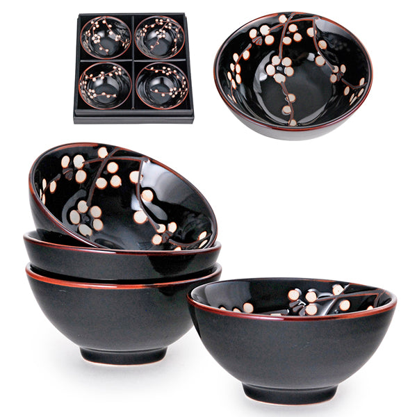 Ceramic Bowl Set 4pc - 4.5"D x 2.15"H