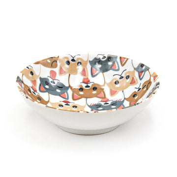 Japanese Shallow Bowl - Shiba Inu