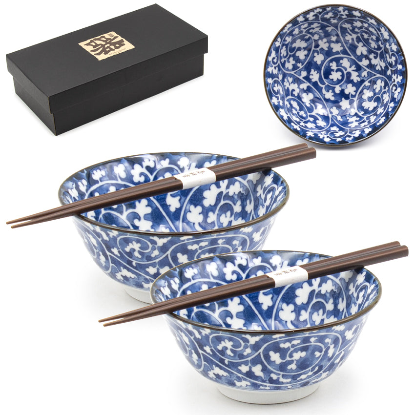 2pc Bowl Set With / Chopsticks