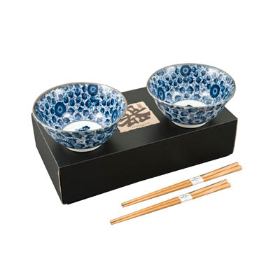 BOWL SET w/Chopstick 2:2 (bu)