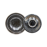 6.25"Dx4"H BOWL w/lid (bk)