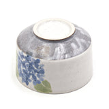 Japanese Matcha Bowl , Blue Flower - 4.5"D x 3"H, 14oz