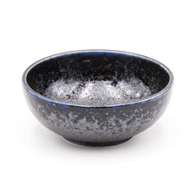 4¼ in Charcoal & Blue Ceramic Side Bowl, 9 fl. oz. — MS54-KR