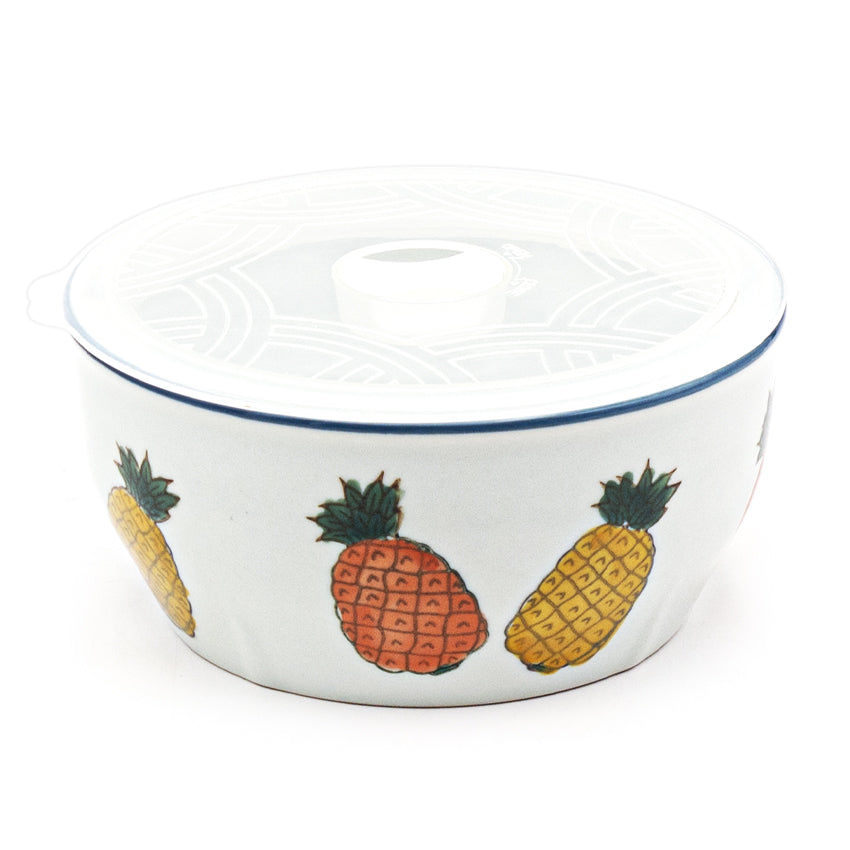Bowl With/Lid 6"Dx3"H