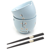 2pc Bowl Set With/Chopsticks
