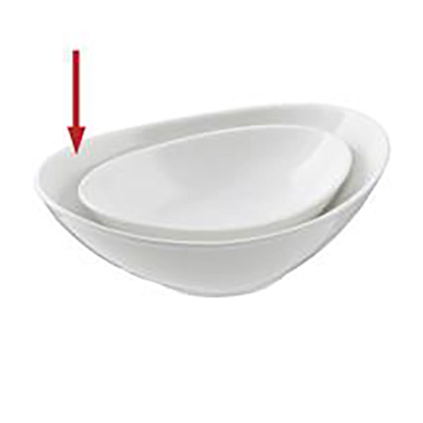 7.75"x5.5" OVAL BOWL (wt)