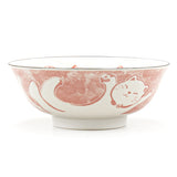 Japanese Noode Bowl Orange Cat - 28 fl. oz. / 7.5"D x 3"H