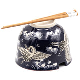 Bowl With/Chopsticks - 18fl. oz. / 5"D x 3.75"H