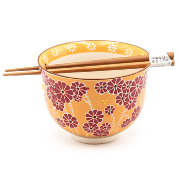 Bowl With/Chopsticks - 18fl. oz. / 5"D x 3.75"H