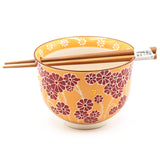 Bowl With/Chopsticks - 18fl. oz. / 5"D x 3.75"H