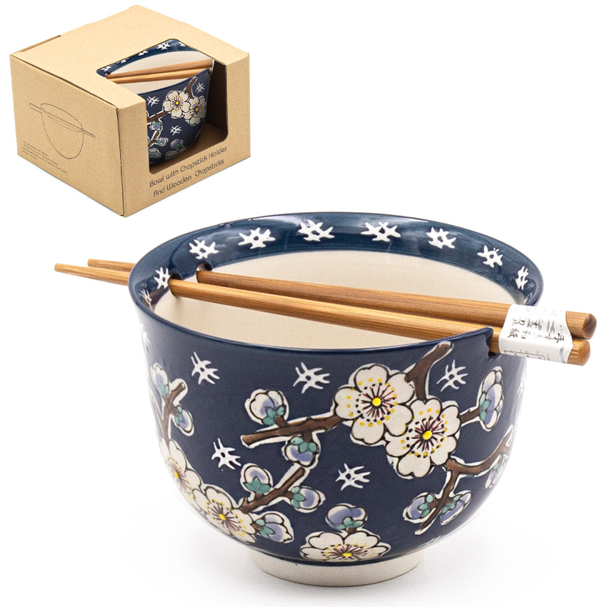 Bowl With/Chopsticks - 18fl. oz. / 5"D x 3.75"H