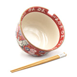 Bowl with Chopsticks - 6"D x 3.85"H