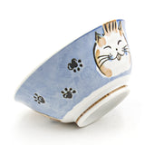 Japanese Medium Bowl - Cat, 6"D x 2.75"H