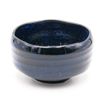 Japanese Matcha Bowl Navy - 5"D x 3"H, 18oz