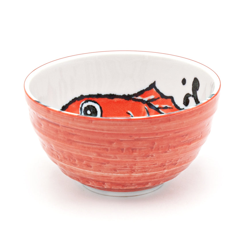 Japanese Medium Bowl - Fish/Wave, 5.25"Dx3"H