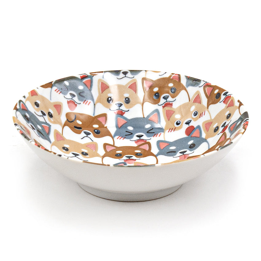 Japanese shallow Bowl - Shiba Inu