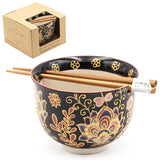 Bowl With/Chopsticks - 18fl. oz. / 5"D x 3.75"H