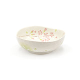 Japanese Spring Blossom Irregular Shape Ceramic Medium Bowl 4.25"D