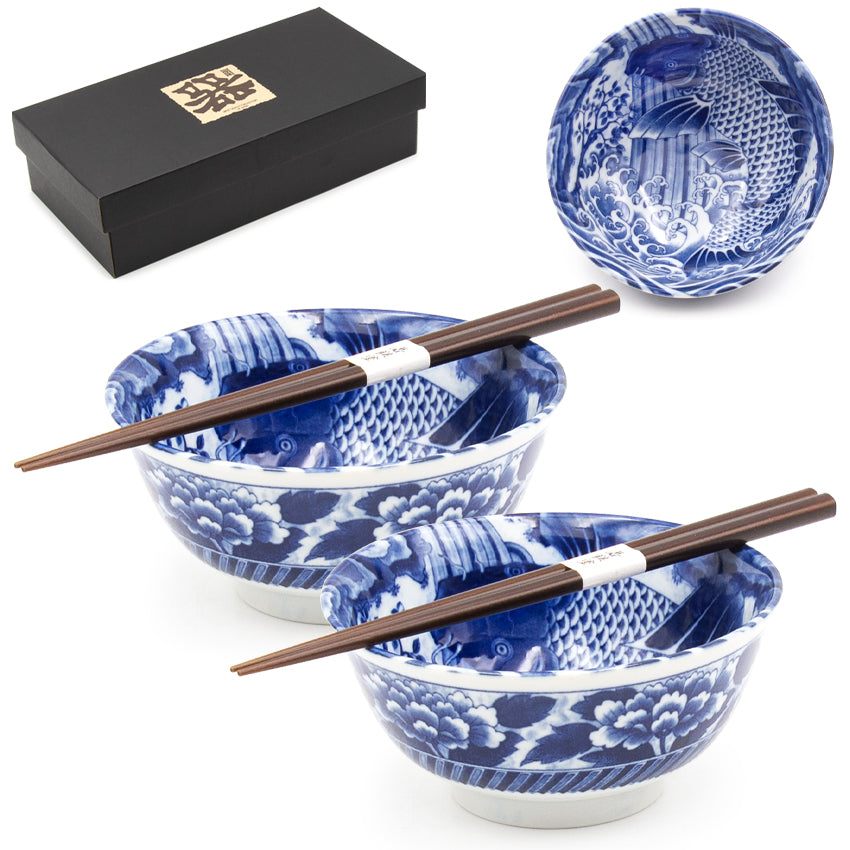 2pc Bowl Set With / Chopsticks