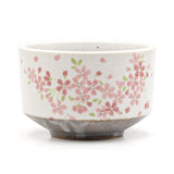Japanese Matcha Bowl, Pink Sakura - 4.5"D x 3"H, 14oz