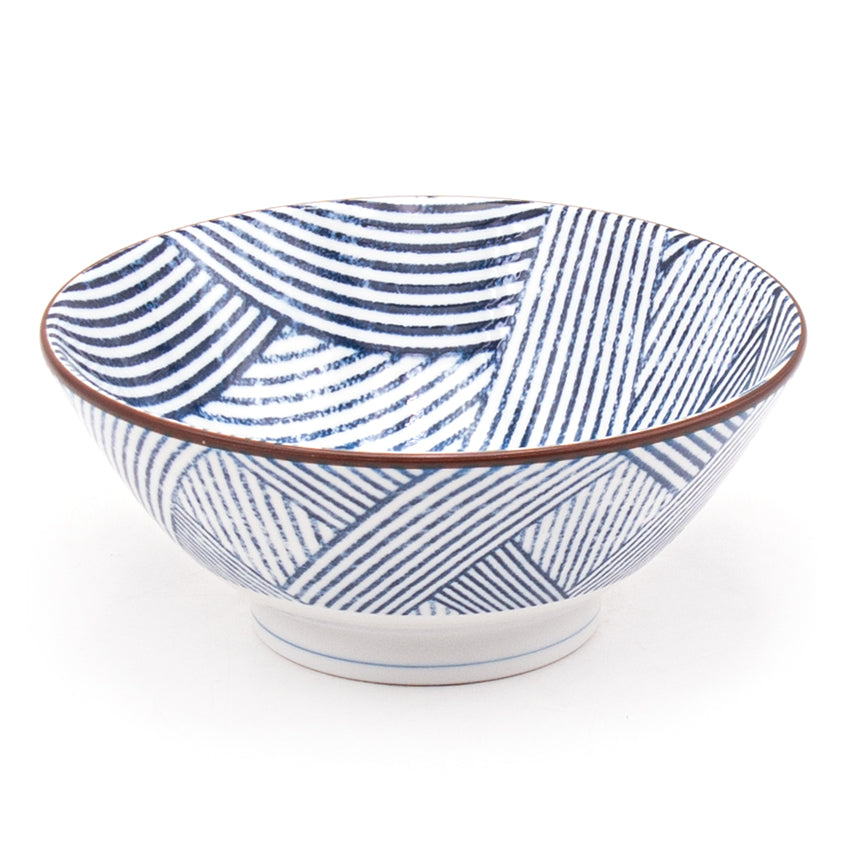 Japanese Large Bowl - 26 fl. oz. /  6.85"D x 2.85"H - Shima/Koushi-Bulk Pak