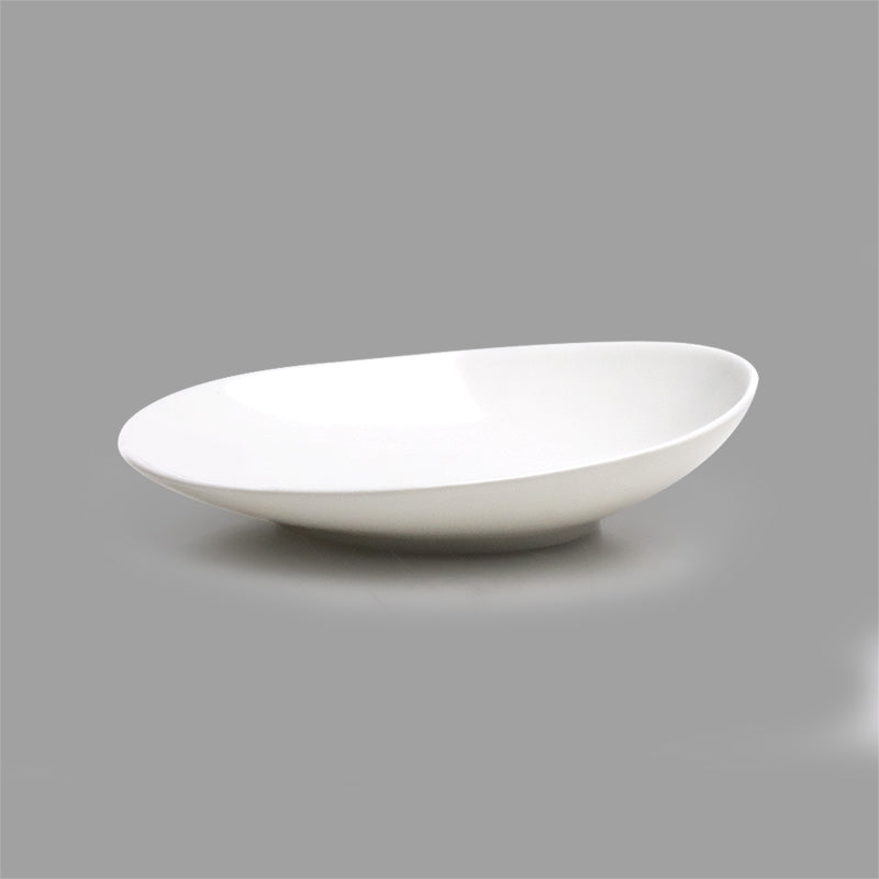 7.75" OVAL BOWL shallow skewed (wt)