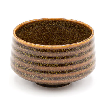 Japanese Brown Matcha Bowl - 5"D x 3"H, 18oz