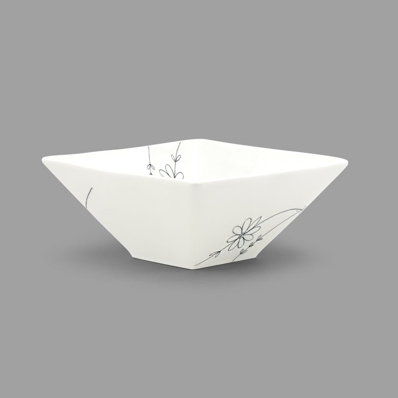7"x3-3/8"H BOWL SQ (wh)