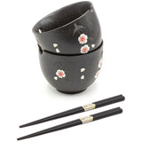 2pc Bowl Set With/Chopsticks