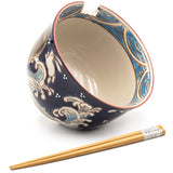 Bowl With/Chopsticks - 18fl. oz. / 5"D x 3.75"H